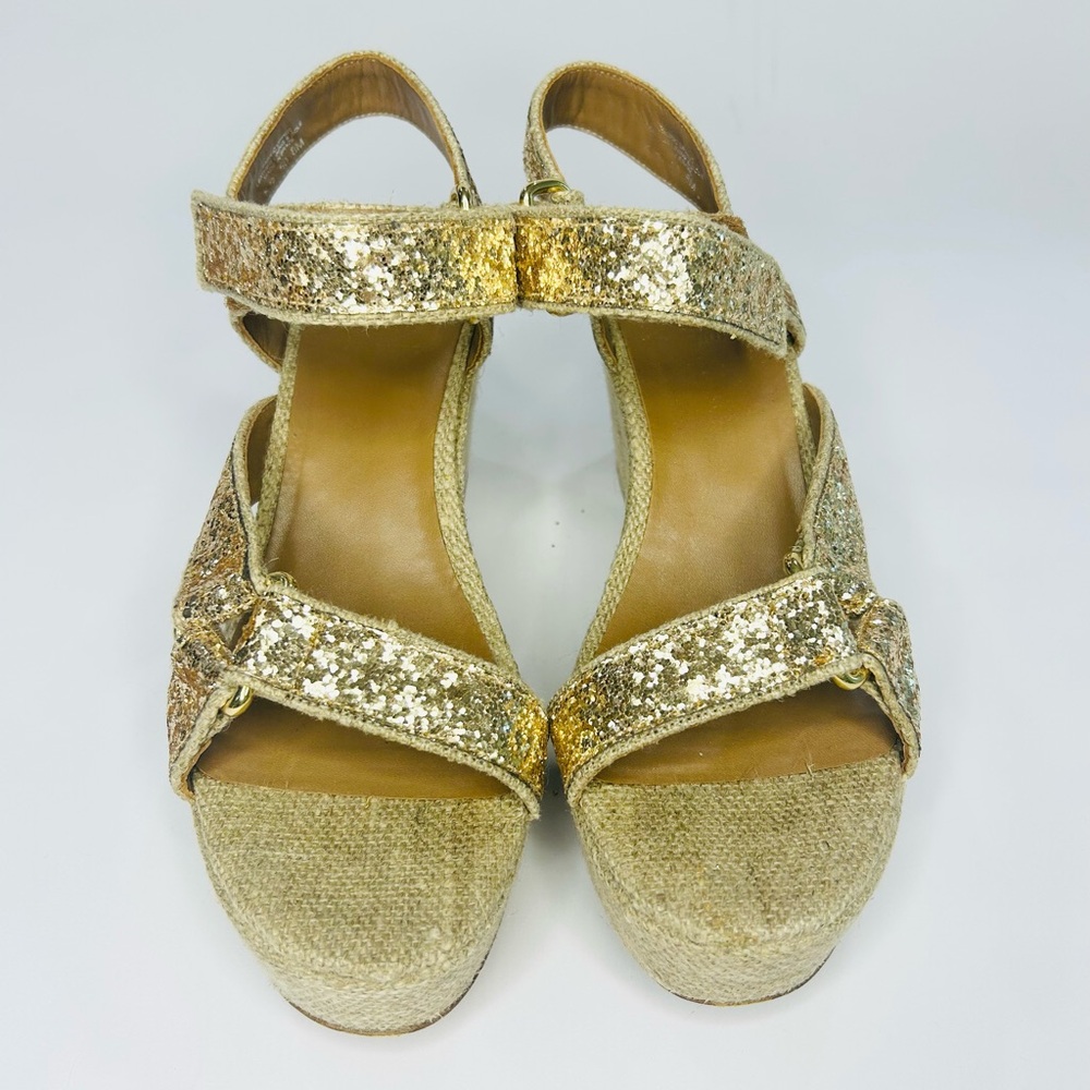 TORY BURCH SPARKLY WEDGES